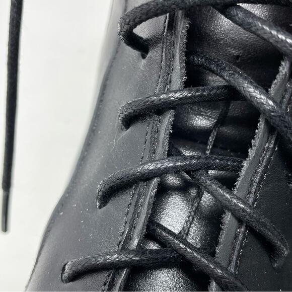 Mezlan Black Leather Burnished Calfskin Hybrid Hi Top Lace Up Ankle Boots men 10 - Picture 14 of 16